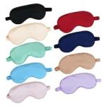 Pure 22mm Night Blindfold , 100% Silk Eye Cover For Sleeping