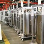 LN2 Dewar Gas Cylinder 195L 2.3MPA High Pressure Liquid Nitrogen Tank