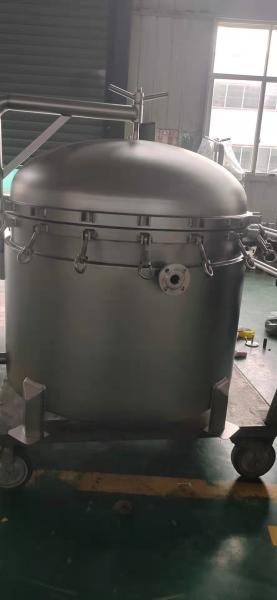 High Temperature Stainless Steel Cartridge Filter Housing For Wine Jacketed