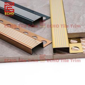 Wholesale Metal Flooring Stair Nosing Trim Square Tile Step Nose Molding from china suppliers
