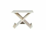 Coffee Side Wooden Occasional Tables X - Shape Magazine Storage For Home Reading