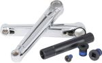Anodized PVD Titanium Bike Parts Gr5 Ti6Al4V 19mm Spline Drive Cranks