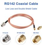 Custom Antenna Cable Assembly RG142 RF Coaxial Cable