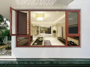 Wholesale Customizable Aluminium Windows And Doors with Powder Spray Finish from china suppliers