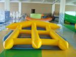 Yellow 0.9mm PVC Inflatable Fly Fish Inflatable Toy Boat For Water Game