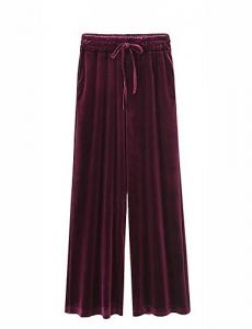 Wholesale new design elephant pants trousers,woman hot sale velvet pants with elastic from china suppliers