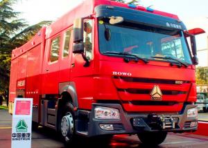 China Rescue Fire Truck 4x2 251hp - 350hp SINOTRUK HOWO Fire Fighter Truck 6m3 Water Tank on sale