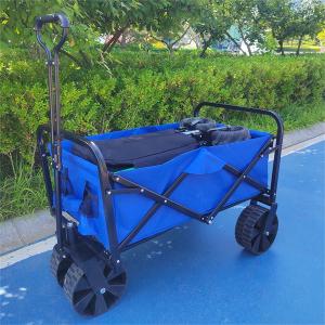 Wholesale Handcart Foldable Wagon Cart Shopping Cart With Wheels Adjustable Folding Wagon from china suppliers