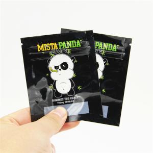 Wholesale custom label printed 0.5g 1g 2g black matte smell proof aluminum foil k zipper bags from china suppliers
