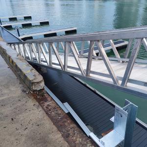 Wholesale Silver Marina Gangways Aluminum Rramps With Bolts And Nuts Accessories For Yacht Boat Dock from china suppliers