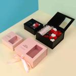 Custom Logo Cardboard Gift Packaging Box With Window Bulk Luxury Gift Boxes