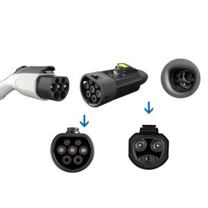 Wholesale 7kw 32A GBT to Tesla EV Charger Adapter 220V for Charging Electric Vehicles Black White Rated voltage 220V from china suppliers