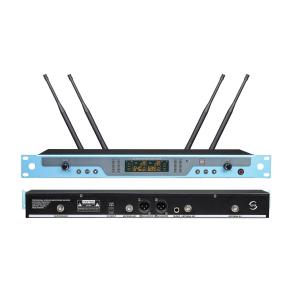 Karaoke 2 Channel UHF Wireless Microphone System Dual Receiver