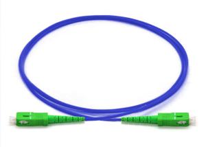 Wholesale Single Mode 9125 SX Fiber Patch Cable , SC APC Armored Fiber Patch Cord from china suppliers