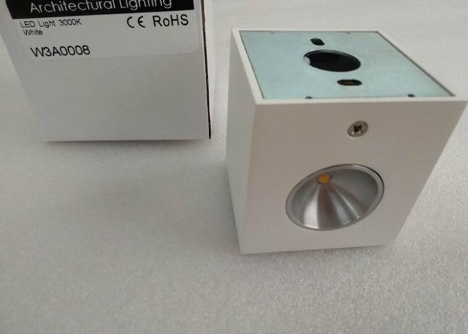 Pure Aluminum IP20 50000Hours Square Up And Down Indoor Wall Light For Hotel