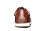 Office Round Toe Lace Up Casual Shoes Classic Brown Slip On Sneakers For Summer