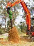 Multi Functional Hydraulic Earth Digger Flow 70-150 Lpm Torque 2717-8152 Nm