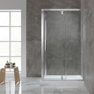 China Clear Tempered Glass Shower Enclosure OEM Tempered Glass Shower Screen on sale