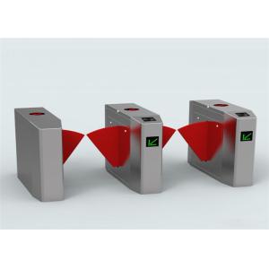 Buy cheap Entrance Security Flap Barrier Gate Pedestrian Turnstile With IR Sensors 27cm from wholesalers