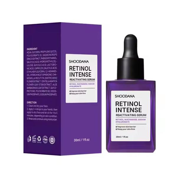 ODM / OEM Intense Revitalizing Serum 30ml Korean 0.1% Serum For Face Signs Of