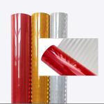 Gold Red Prismatic Reflective Sheeting Flexible Printable ODM