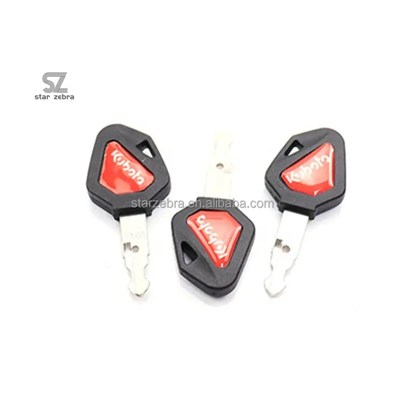 After Online Support KUBOTA Excavator Keys 15 20 30 151 155 161 163 Ignition Door Opening Start Key Chain for Car Model
