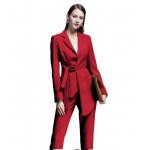 China Anti-Static Fall Autumn Slim Fit Blazer for Women Ladies Office Business Suits for sale