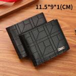 Polyester Lining Classic Men Wallets Short Fashion Coin Pocket Card Holder Male