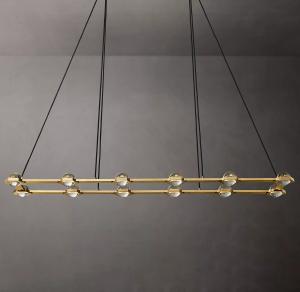 Wholesale 12 Heads Decorative Rectangular Modern Chandelier for Indoor Living Room from china suppliers