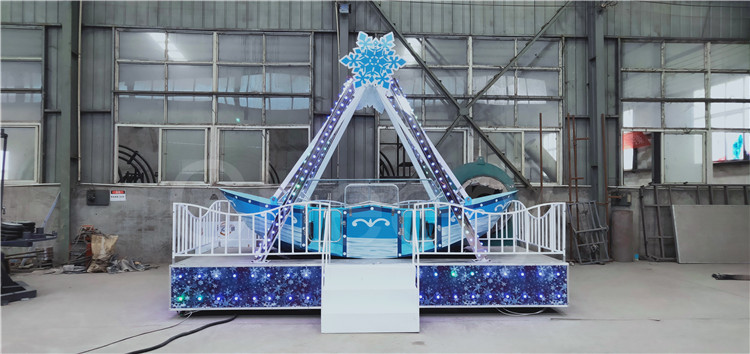 Custom Kids Arcade Machine / Amusement Park Ride Pirate Ship Children Playground Equipment