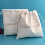 Pu Leather Screen Printing satin Drawstring Bags