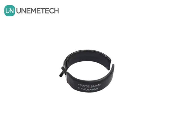 3.7V Curved LiPo Battery 150732 Min Capacity 22mAh Special Shaped Lipo Batteries