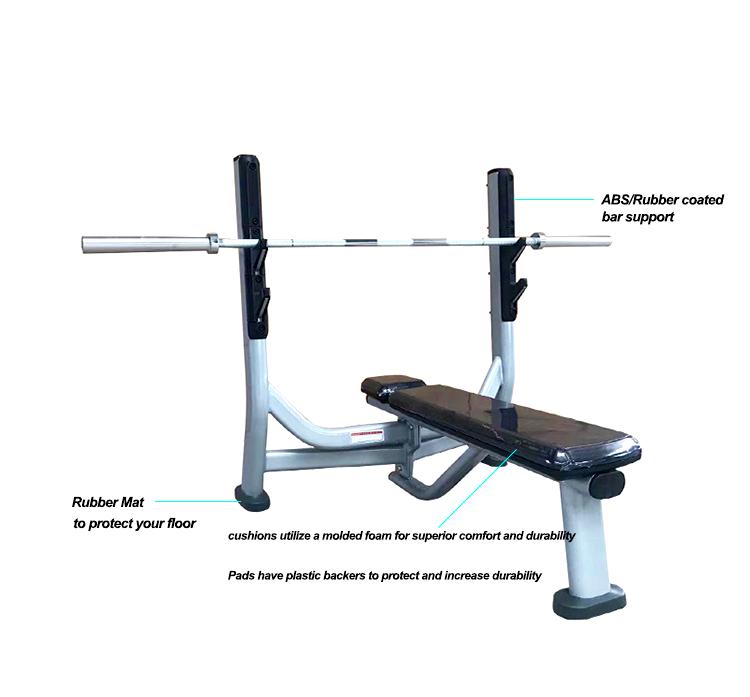Wholesale High Quality Flat Steel Bench Home Gym Fitness Equipment Medium Loader Weight Bench