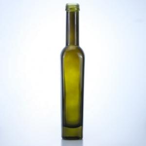 Wholesale 375ml Dark Green Olive Oil Glass Bottles Acid Etch Surface Handling and Tall Colored from china suppliers