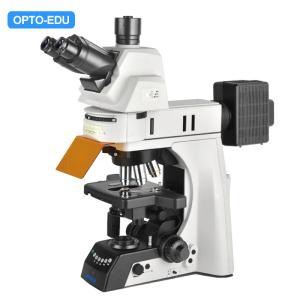 Wholesale OPTO EDU A16.1093-L Trinocular LED Upright Fluorescent Light Microscope Semi Auto from china suppliers