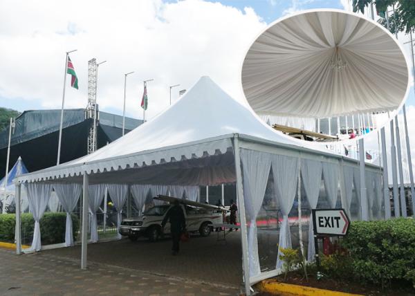 Rain proof Bline Tent Alpain Tent With Roof Rain gutters Commercial Party Tent