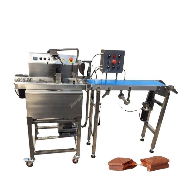 15kg 30kg 60kg Chocolate Making Machine Coating Covering Machine For Waffer