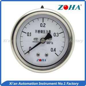 Wholesale Back Mounting Stainless Steel Pressure Gauge With Multi Dial Diameter from china suppliers