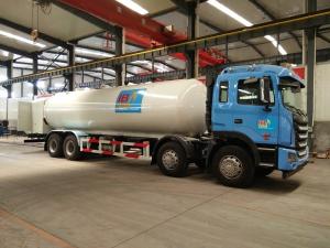 Wholesale JAC 34.5cbm 8*4 17t- 18 Tons LPG Tanker Truck With Gas Refilling Machine from china suppliers