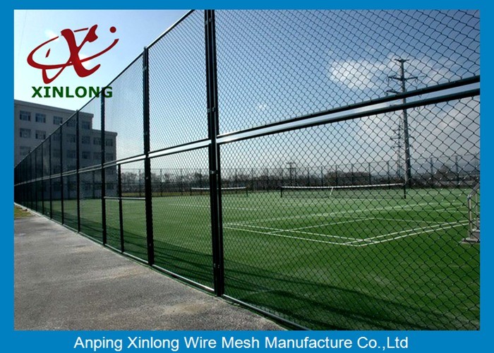 40*40mm Galvanized Dark Green Chain Link Roll Durable for Park and Courtyard