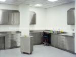 Industrial Stainless Steel Lab Furniture With Cabinet , Cosmetics Metal Lab