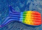 Colorful Inflatable Mermaid Tail Size 175*105cm Double Sided Printing
