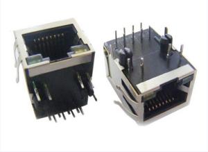 Wholesale 90 Degree Magnetic RJ45 Jack , 10 / 100M RJ45 8P8C Female Connector Side from china suppliers
