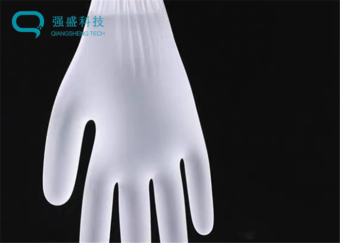 Disposable Clean Room White Nitrile Gloves Class 100 - 1000