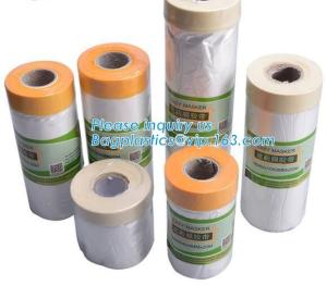 Wholesale China supplier plastic PE disposable table cloth cover, Drop film roll with high temperature resistance masking, tape from china suppliers