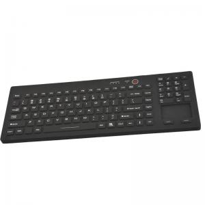 105 keys water resistant medical silicone keyboard with touchpad for heavy industry