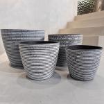 Outdoor Tree Plastic Flower Pots with Drainage Holes