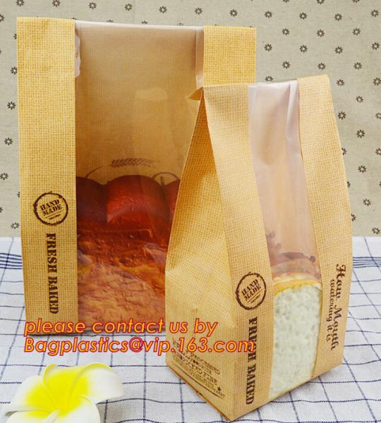 eco printed cheap recycled brown kraft bread packaging paper bags manufacturer