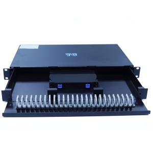 Wholesale 48 Core Fiber Optic Patch Panel Drawer Type 1U from china suppliers