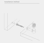 40mm Steel Minifix Spreading Bolts With Dowel, Furniture Fixing for flat packed